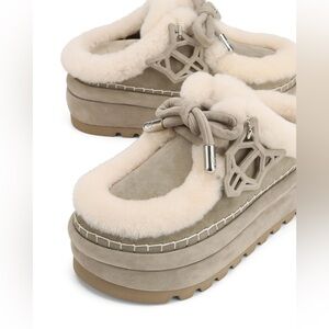 NAKED WOLFE BLIZZARD YETTI STONE SUEDE MULE